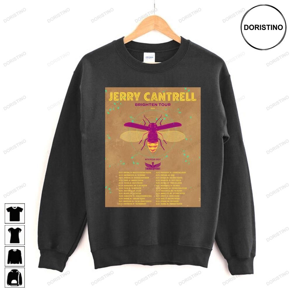 Jerry Cantrell Brighten 2023 Tour Limited Edition T-shirts